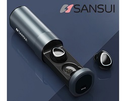 Tai nghe không dây Cảm ứng Bluetooth 5.0 Cao cấp Sansui (Tiêu chuẩn kháng nước IPX7)